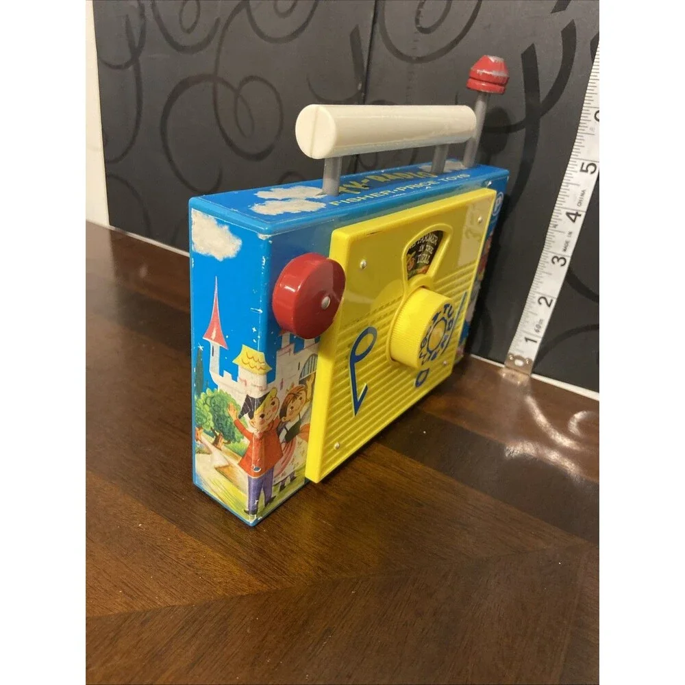 Vintage Fisher Price TV RADIO Wind-Up PLAYS 
